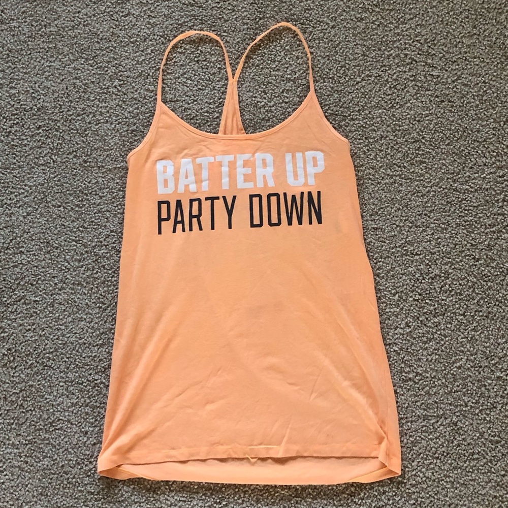 PINK Victoria's Secret SF Giants MLB Orange Racerback Tank Top S